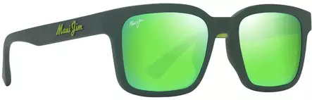 Maui Jim Opiopio AF - Matte Dark Green Frame with Maui Green Lens - Aurinkolasit - 603429079550 - 1