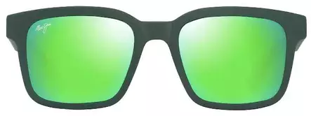 Maui Jim Opiopio AF - Matte Dark Green Frame with Maui Green Lens - Aurinkolasit - 603429079550 - 2