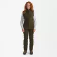 Deerhunter Lady Eagle Fleece Waistcoat Tarmac Green - Naisten takit - 5702827225400 - 5