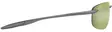 Maui Jim Hookipa Ultra - Metal Matte Grey Frame with HT Green PC Lens - Aurinkolasit - 603429093990 - 3