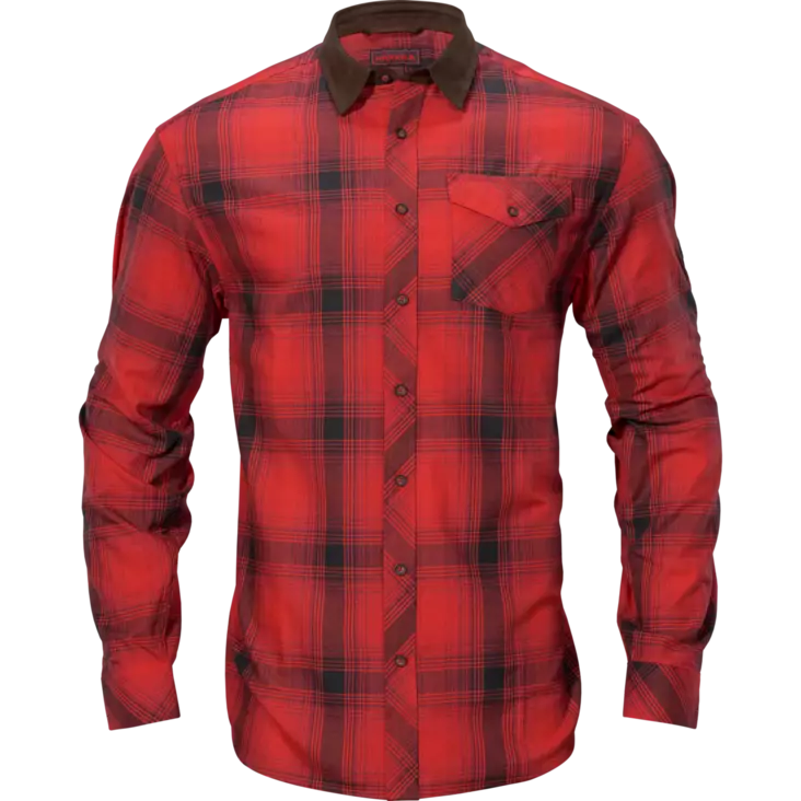 Härkila Driven Hunt Flannel Red/Black - Kauluspaidat ja flanellit - 5714733526830 - 1