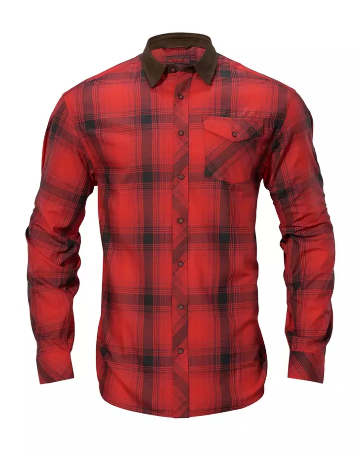 Härkila Driven Hunt Flannel Red/Bla #XXL - Kauluspaidat ja flanellit - 5714733526830 - 1