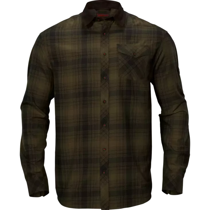 Härkila Driven Hunt Flannel Shirt Olive Green - Kauluspaidat ja flanellit - 5714733548320 - 1