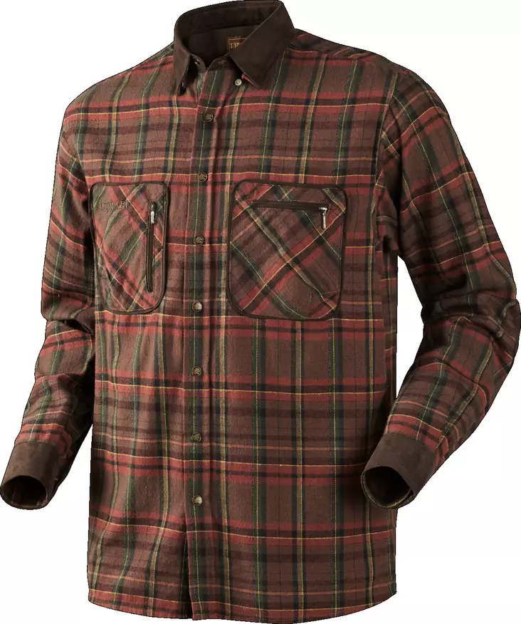 Härkila Pajala Shirt Red Checkered - Kauluspaidat ja flanellit - 5707335111870 - 1