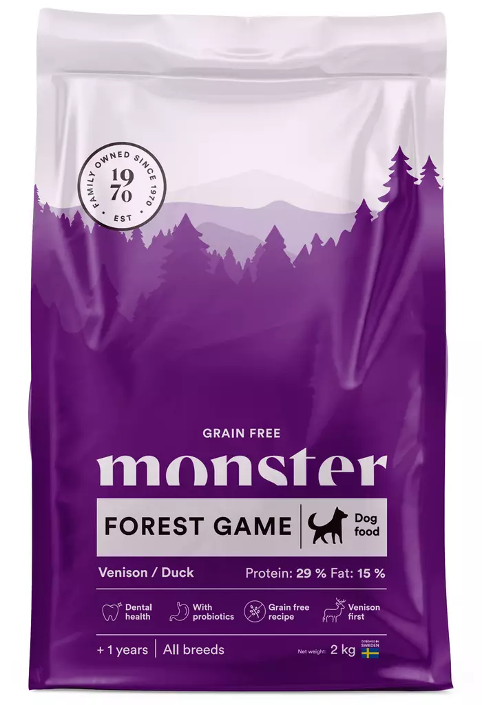 Monster Dog Grain Free Forest Game - Koiran kuivaruoka - 7350040125090 - 1