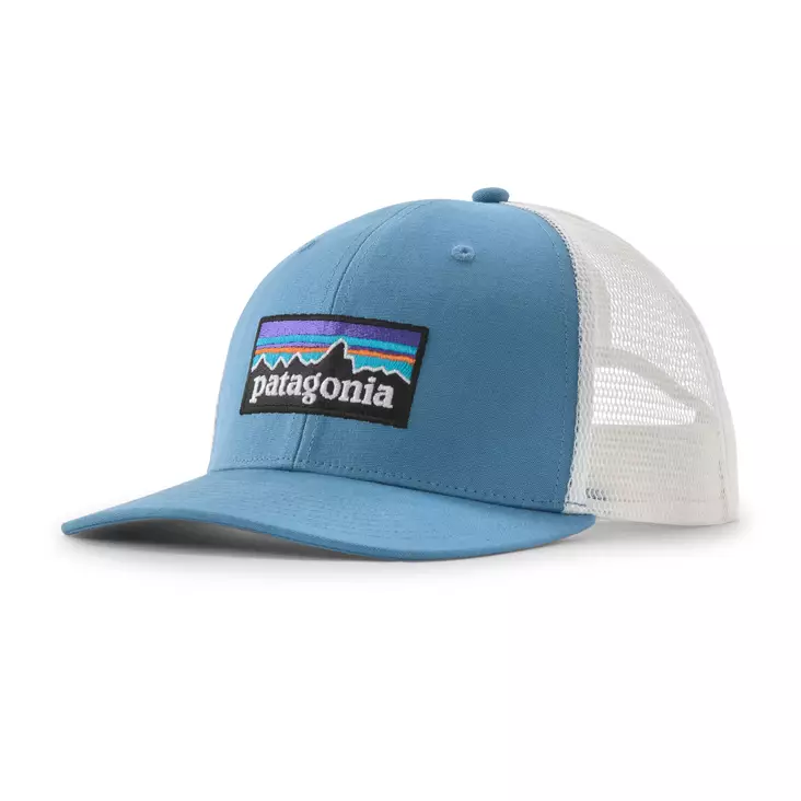 Patagonia P-6 Logo Trucker Hat Shore Blue - Lippikset - 198077794080 - 1