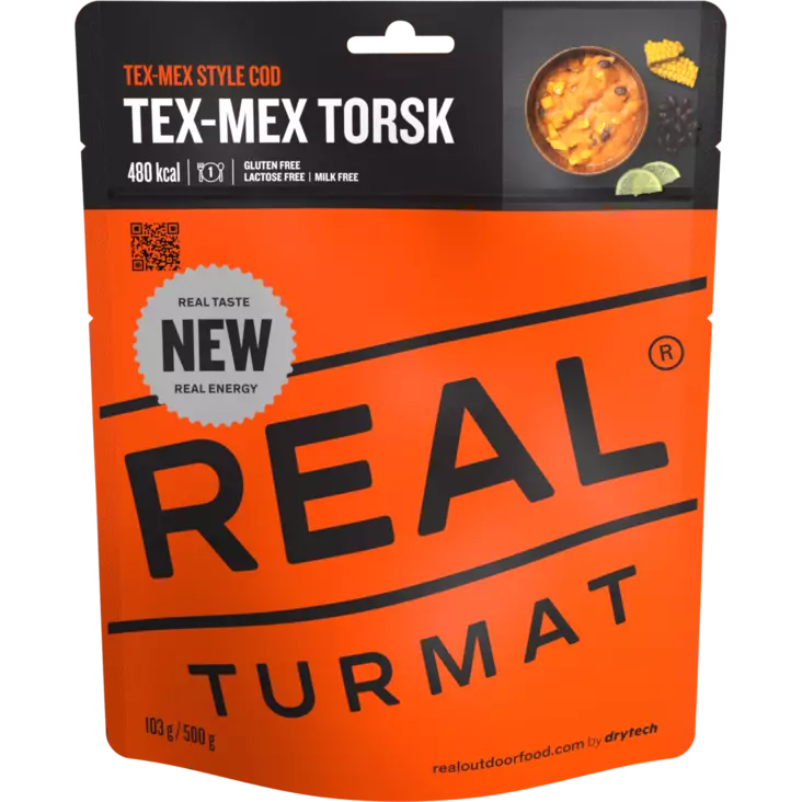 Real Turmat Tex-Mex Cod - Retkiruuat ja -keittimet - 7036480060220 - 2