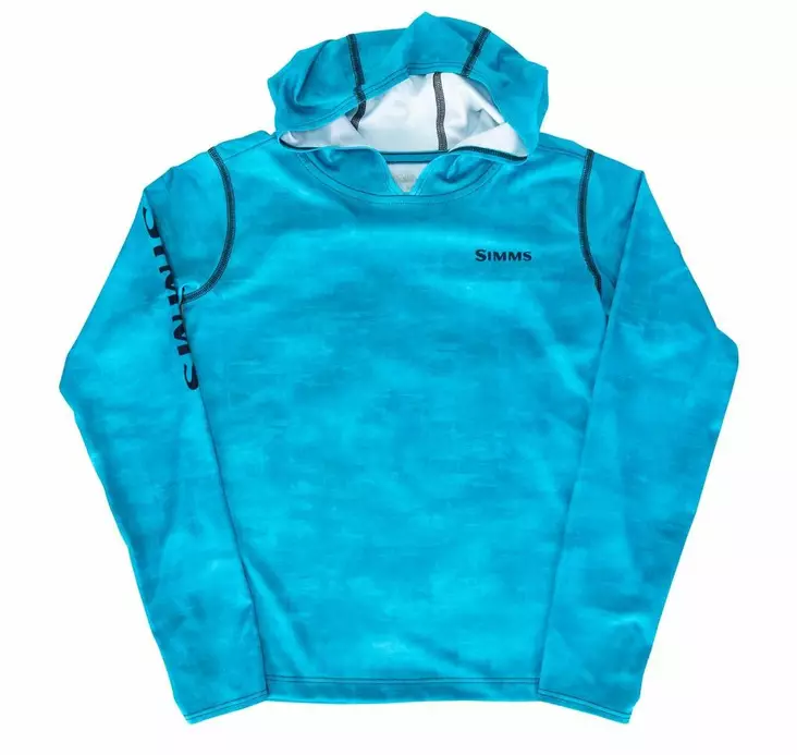Simms Kid's Solar Tech Hoody Daze Camo Pool - Lapset - 694264567210 - 2