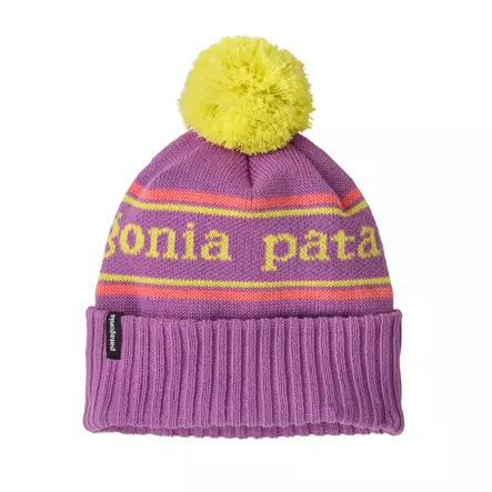 Patagonia Kids Powder Town Beanie Park Stripe: Brisk Purple - Lapset - 198077289081 - 1