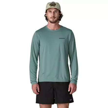 Patagonia M's Cap Cool Daily Shirt - Fitz Roy Trout Basin Green w/Lichen Green - UV-suojapaidat - 198077688211 - 2