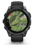 Garmin Fenix 8 - 47 mm AMOLED Sapphire Carbon Gray DLC Titanium with Black/Pebble Gray Silicone - Kellot ja GPS - 010-02904-21 - 2