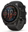 Garmin Fenix 8 - 47 mm AMOLED Sapphire Carbon Gray DLC Titanium with Black/Pebble Gray Silicone - Kellot ja GPS - 010-02904-21 - 1