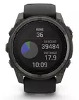 Garmin Fenix 8 - 51 mm Solar Sapphire Carbon Gray DLC Titanium with Black/Pebble Gray Silicone - Kellot ja GPS - 010-02907-11 - 9