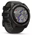Garmin Fenix 8 - 51 mm Solar Sapphire Carbon Gray DLC Titanium with Black/Pebble Gray Silicone - Kellot ja GPS - 010-02907-11 - 2