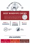 Happy Dog Beef Windpipes 250g - Kuivatut eläinten osat - 60891 - 4