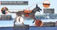 Non-stop Dogwear Protector Life Jacket Orange - Koiraliivit ja -vaatteet - 7071652173421 - 11