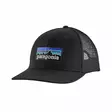 Patagonia P-6 Logo Trucker Hat Black -lippis - Lippikset - 192964418721 - 1