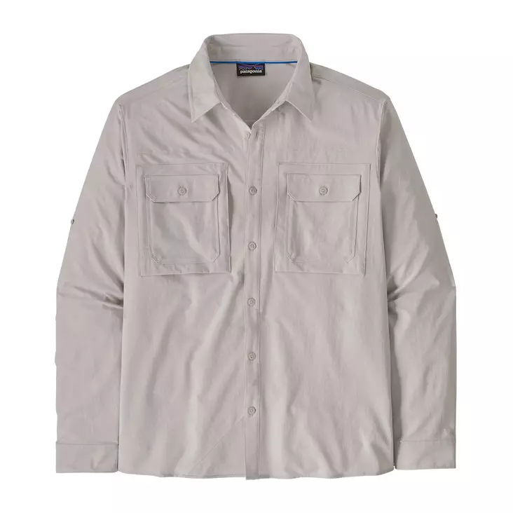 Patagonia Mens Self Guided Sun Shirt Crisp Grey - UV-suojapaidat - 196924578661 - 1