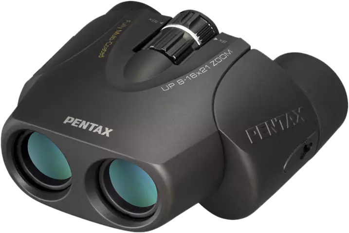 Pentax Binoculars UP 8-16x21 black w/case - Kiikarit - 027075288881 - 1