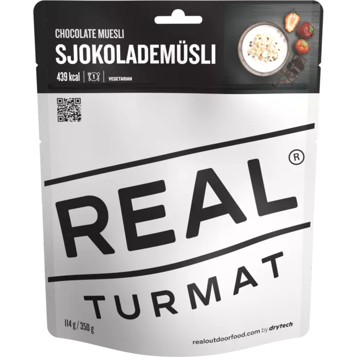 Real Turmat Chocolate Muesli - Retkiruuat ja -keittimet - 7036489060511 - 2