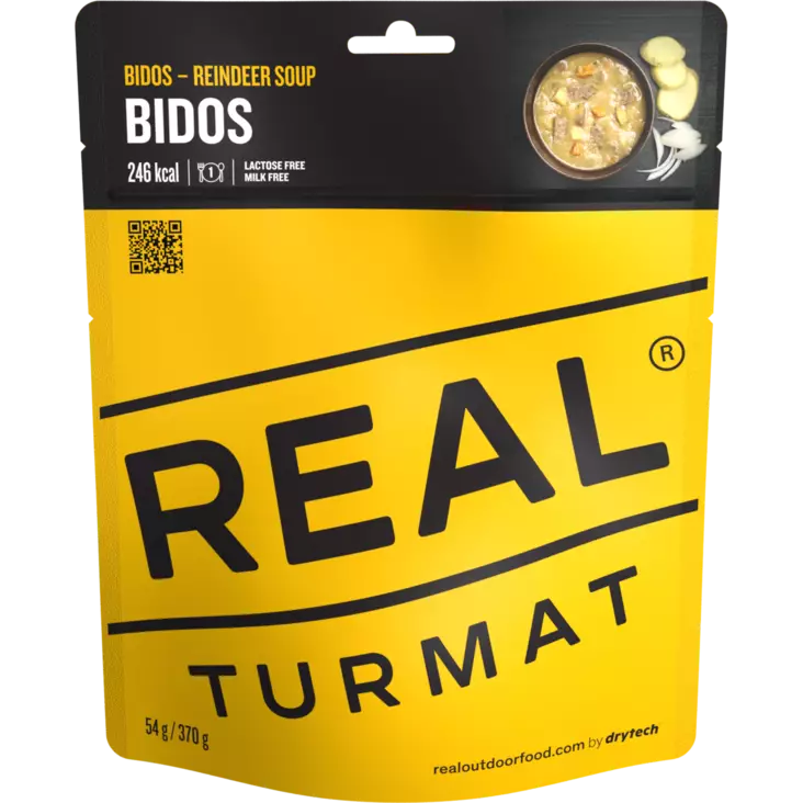 Real Turmat Reindeer Soup - Retkiruuat ja -keittimet - 7036480053321 - 2