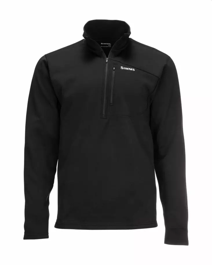 Simms Thermal 1/4 Zip Top Black -kerrastopaita - Aluspaidat - 694264549551 - 1