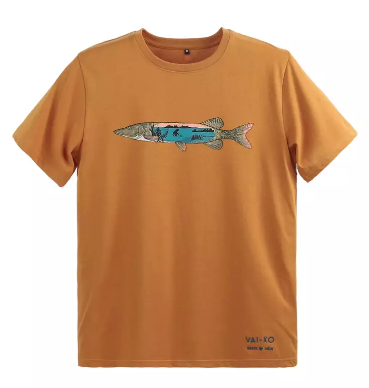 VAI-KO Hauki T-Shirt, Caramel Brown - Paidat - 6440000200941 - 1