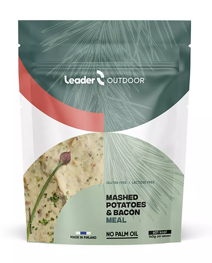 Leader Outdoor Mashed Potatoes Bacon 140 - Retkiruuat ja -keittimet - 6430067846442 - 1