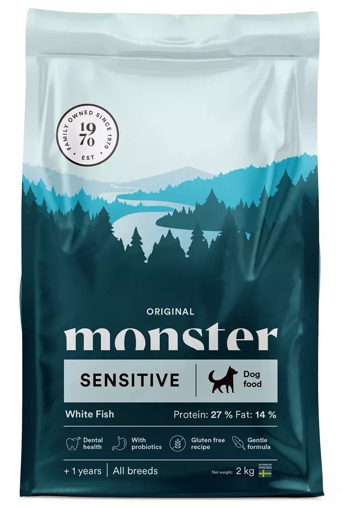 Monster Dog Original Adult Sensitive - Koiran kuivaruoka - 7350040124642 - 1