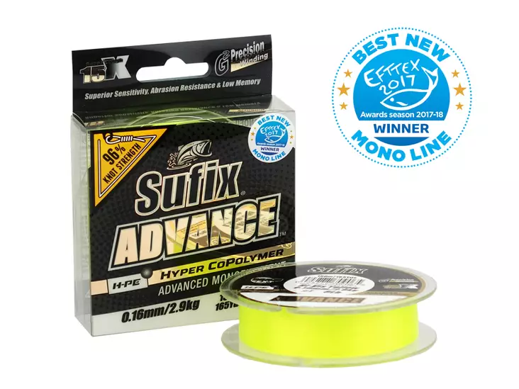 Sufix Advance Hi-Viz Yellow 150m - Siimat - 024777709072 - 1