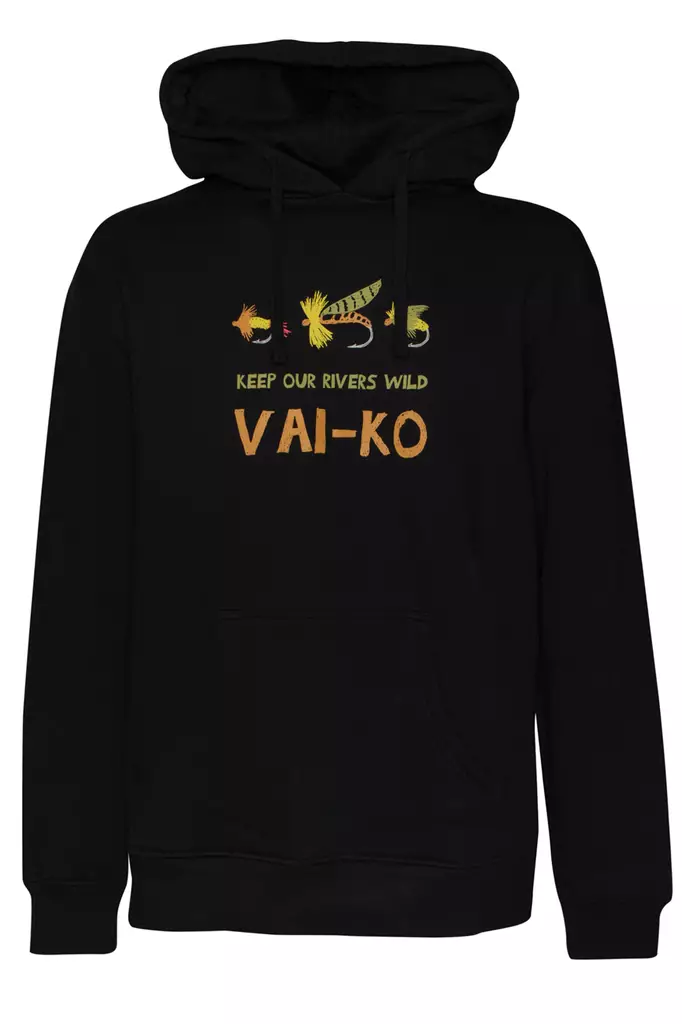 VAI-KO Flyfisher Hoodie Black - Paidat - 6430072388852 - 1