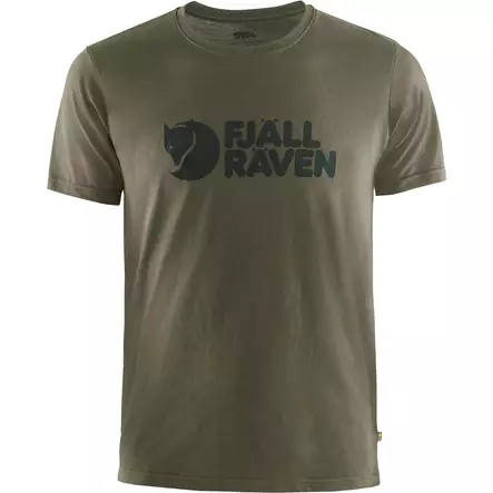 Fjällräven Logo T-shirt M Dark Olive - T-paidat - 7323450606053 - 1