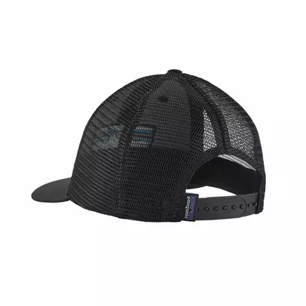 Patagonia P-6 Logo LoPro Trucker Black -lippis - Lippikset - 192964417823 - 2