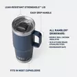 Yeti Rambler 2.0 Travel Mug 20oz Navy - Pullot, mukit ja kylmälaukut - 888830614303 - 4