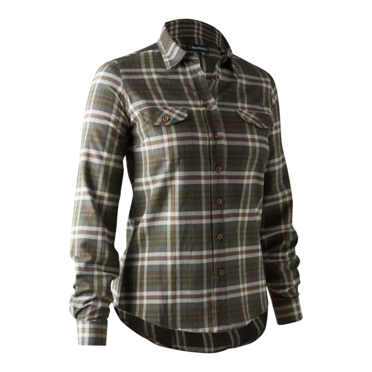Deerhunter Lady Ruby Shirt Yellow Check - Naisten paidat - 5702827189283 - 1