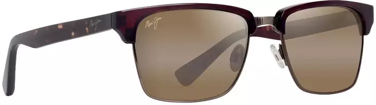 Maui Jim Kawika XL - Shiny Reddish Havana Frame with HCL Bronze Lens - Aurinkolasit - 603429093723 - 1