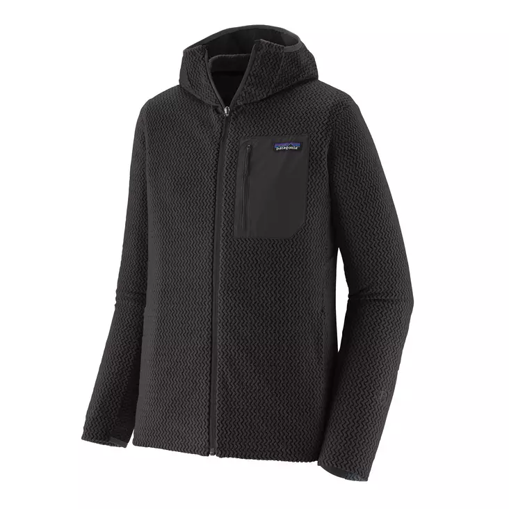 Patagonia Mens R1 Air Full-Zip Hoody Black - Aluspaidat - 198077392033 - 1
