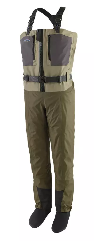 Patagonia Mens Swiftcurrent Traverse Zip-Front Waders River Rock Green - Perhokalastus - 196924830073 - 1