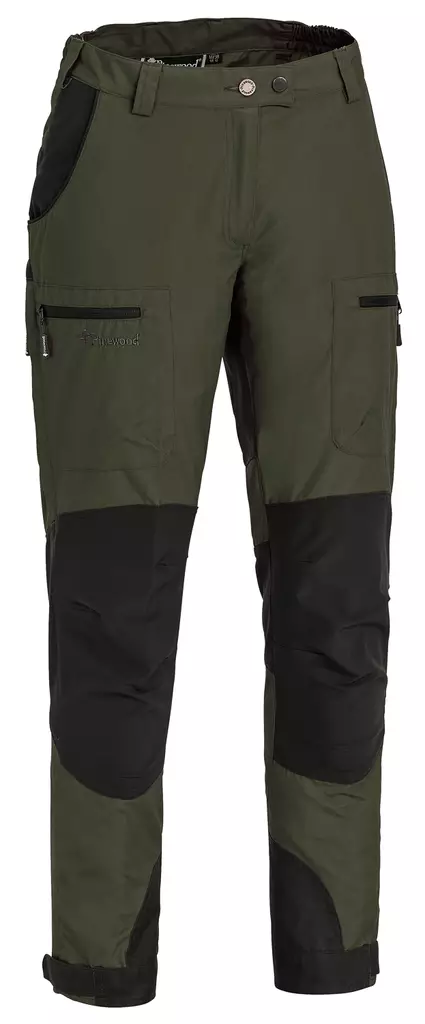 Pinewood W Caribou Trousers Black / Green - Naisten housut - 7331090181373 - 1