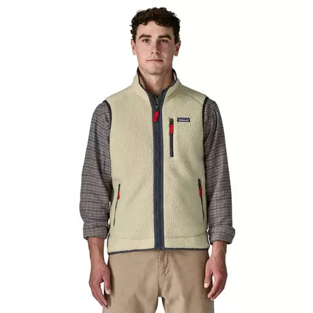 Patagonia Mens Retro Pile Vest Pelican w Smolder Blue - Liivit - 198077463474 - 2