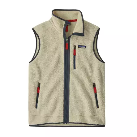 Patagonia Mens Retro Pile Vest Pelican w Smolder Blue - Liivit - 198077463474 - 1