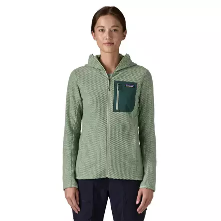 Patagonia Womens R1 Air Full-Zip Hoody Ellwood Green - Naisten alus- ja väliasut - 198077137894 - 2