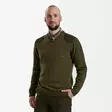 Deerhunter Harrington V-Neck Knit Cypress - Fleecetakit - 5702827160084 - 5