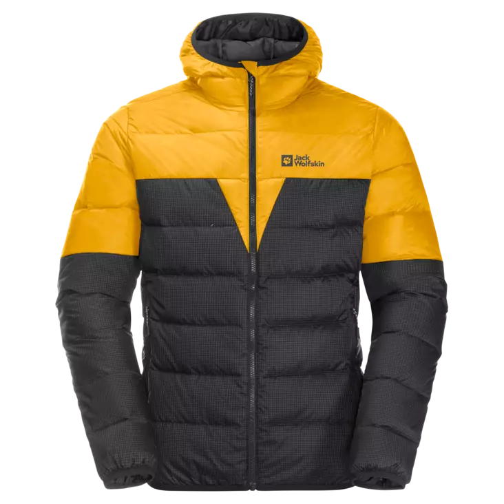 Jack Wolfskin Mens DNA Tundra Hoody Burly Yellow XT - Untuva- ja välitakit - 4064993512984 - 1
