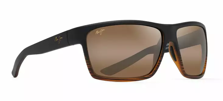 Maui Jim Alenuihaha - Dark Brown Stripe Frame with HCL Bronze Lens - Aurinkolasit - 603429067304 - 1
