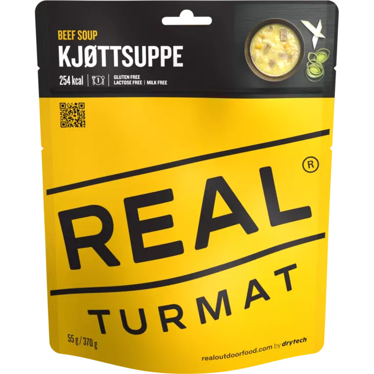 Real Turmat Beef Soup - Retkiruuat ja -keittimet - 7036480053314 - 2