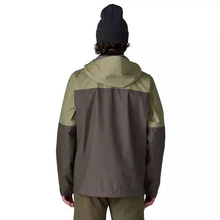 Patagonia M's Boulder Fork Rain Jacket Forge Grey w/River Rock Green - Vedenpitävät kuoritakit - 198077528265 - 2
