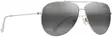 Maui Jim Hauoli XL - Shiny Light Gold Frame with Neutral Grey Lens - Aurinkolasit - 603429080075 - 1