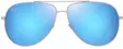 Maui Jim Hauoli XL - Shiny Silver Frame with Blue Hawaii Lens - Aurinkolasit - 603429080105 - 2