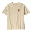 Patagonia Mens Balance Organic T-Shirt Peace Seeds: Undyed Natural - T-paidat - 198077239185 - 2